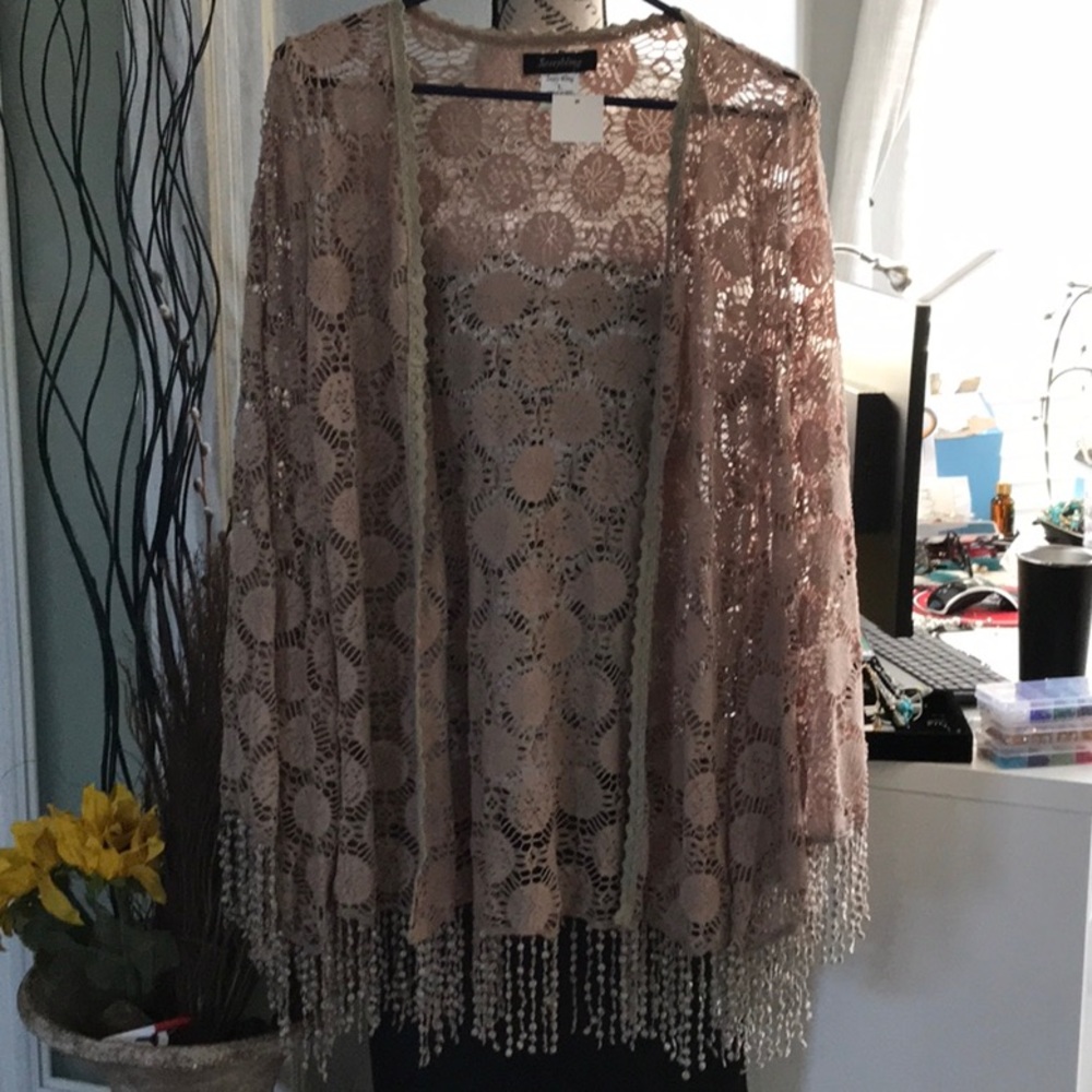 Crochet lace tunic